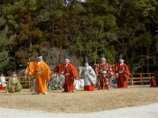 矢を放つ準備が行われる