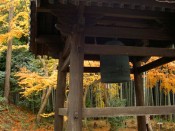 圓光寺の鐘楼と紅葉