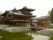 平等院鳳凰堂と紅葉