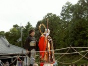 大地蔵菩薩様が二十五菩薩様を先導