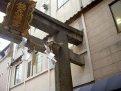 突き刺さる鳥居